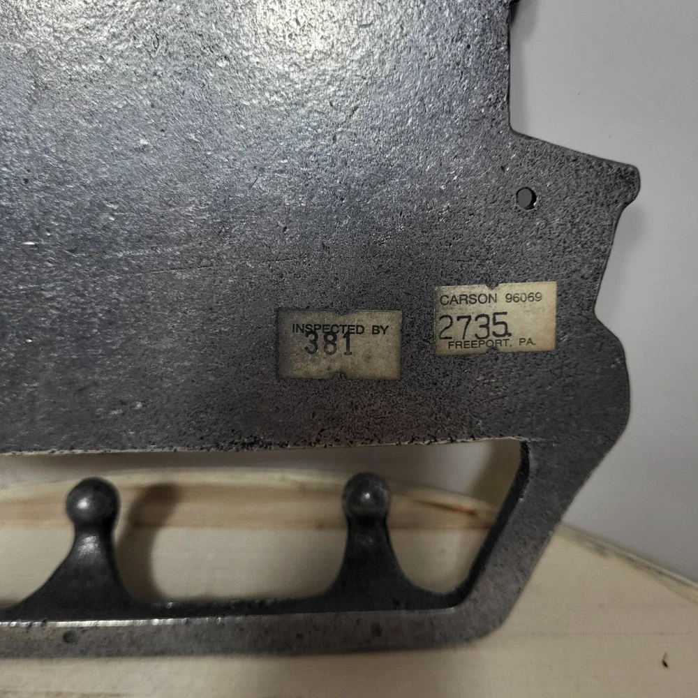 Carson Noahs Ark Wall Hook Rack Pewter Cast Metal Nursery Decor 3 Hook 2735